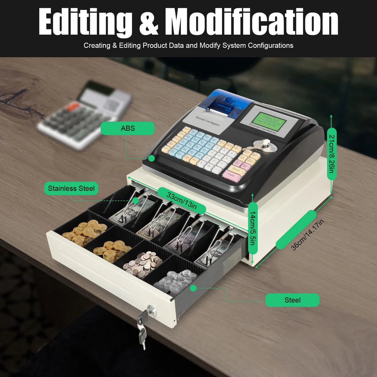 48 Keys Electronic Cash Register H6315