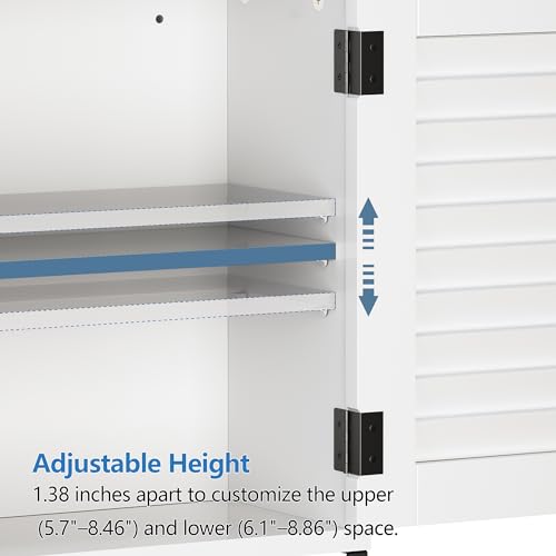 White Wall Mounted Medicine Cabinet with Towel Bar K245