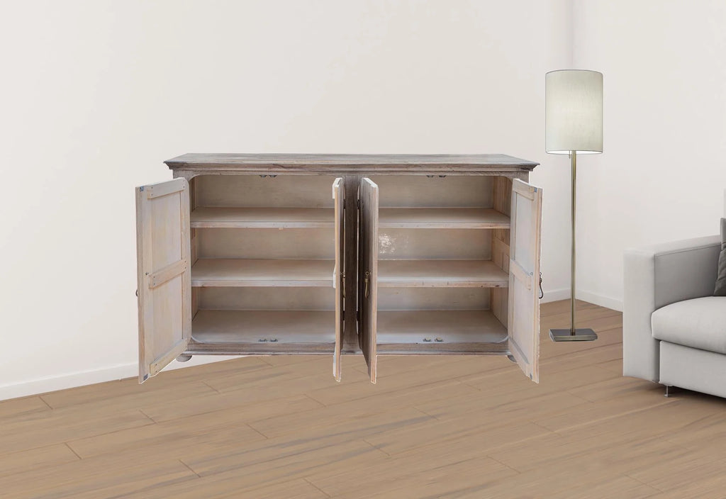 72 in. Distressed Wood Credenza U59079