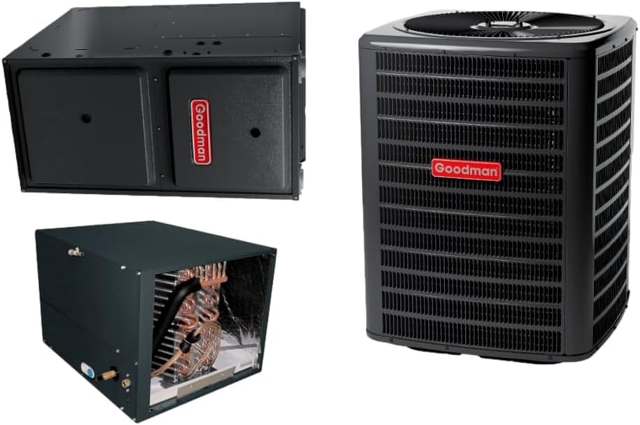 2 TON 14.3 SEER2 AC Unit with 97% AFUE 80k BTU Low NOx Gas Heater and Horizontal Evaporator V295