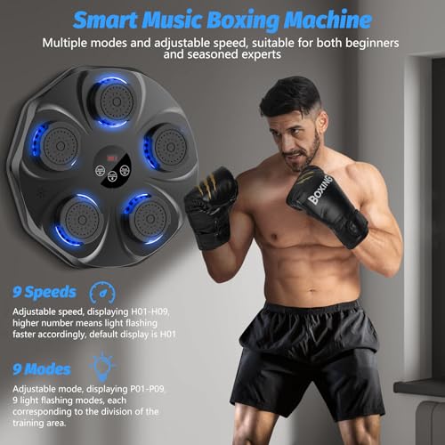 Large Size Wall Mounted Electronic Boxing Target with Boxing Gloves J322012