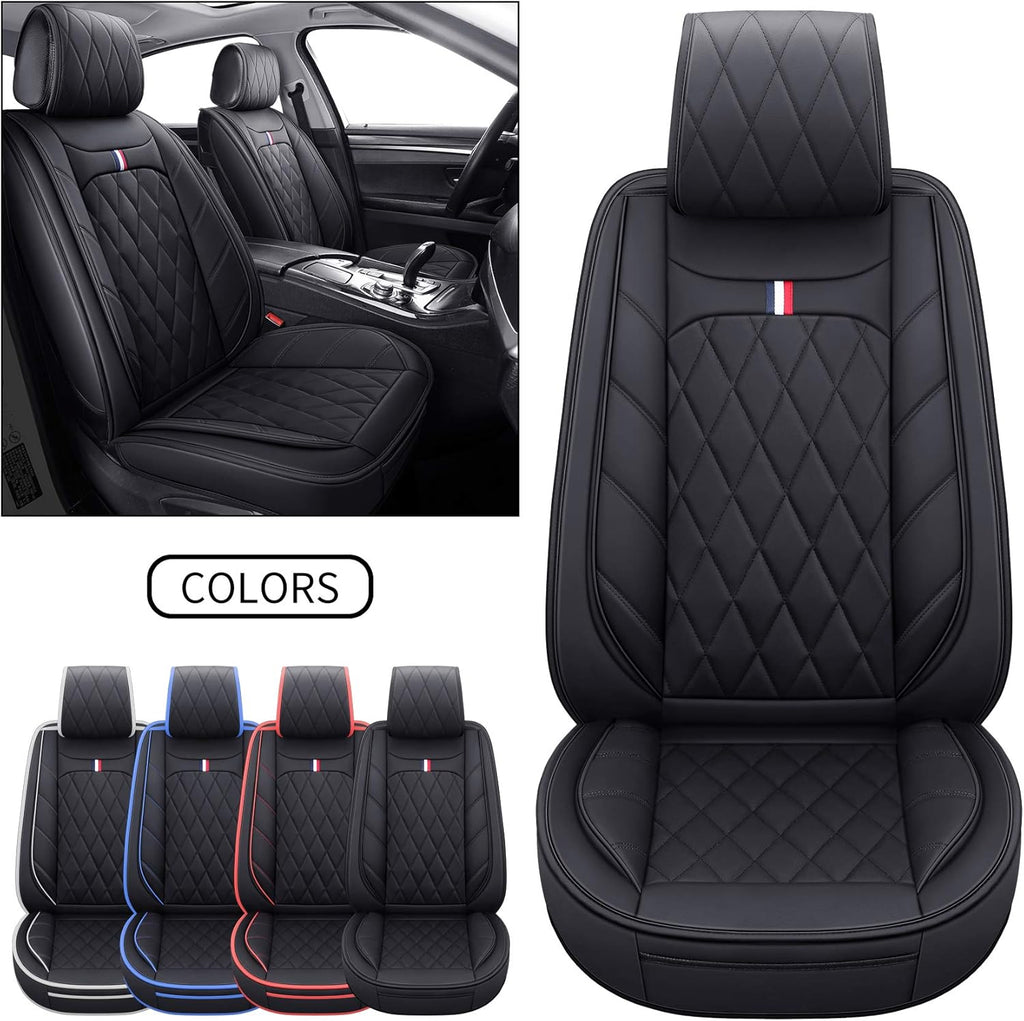 2 PCS Front Waterproof Leather Non-Slip Seat Covers R8307