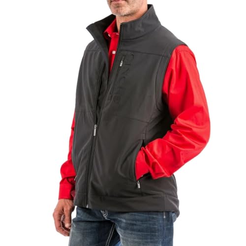 Men's Bonded Softshell Vest with Concealed Carry Pockets I90049