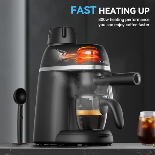 Black 3.5 Bar Espresso & Cappuccino Machine with Steam Wand H683