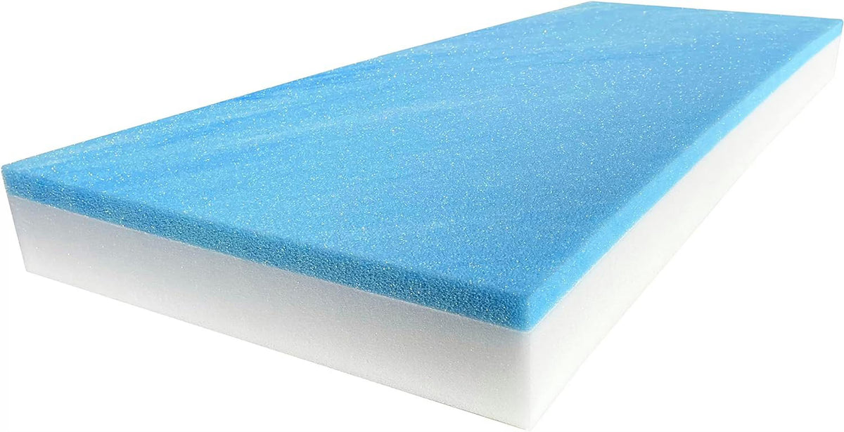 18" x 82" Cool Gel Memory Foam Bench Cushion Replacement Q731017