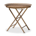 Gold-Tone Metal Folding Tray Table S749