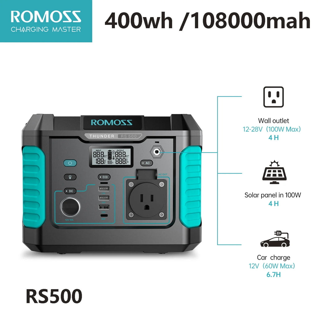 1000W 400Wh Solar Lithium Power Station N240624