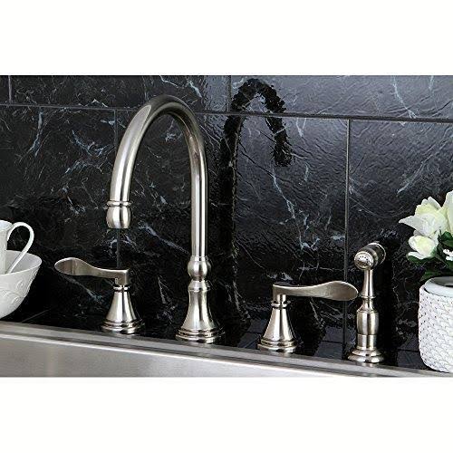 8 inch Satin Nickel Kitchen Faucet with Brass Sprayer K71162