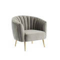 Gray Fabric Accent Chair L219