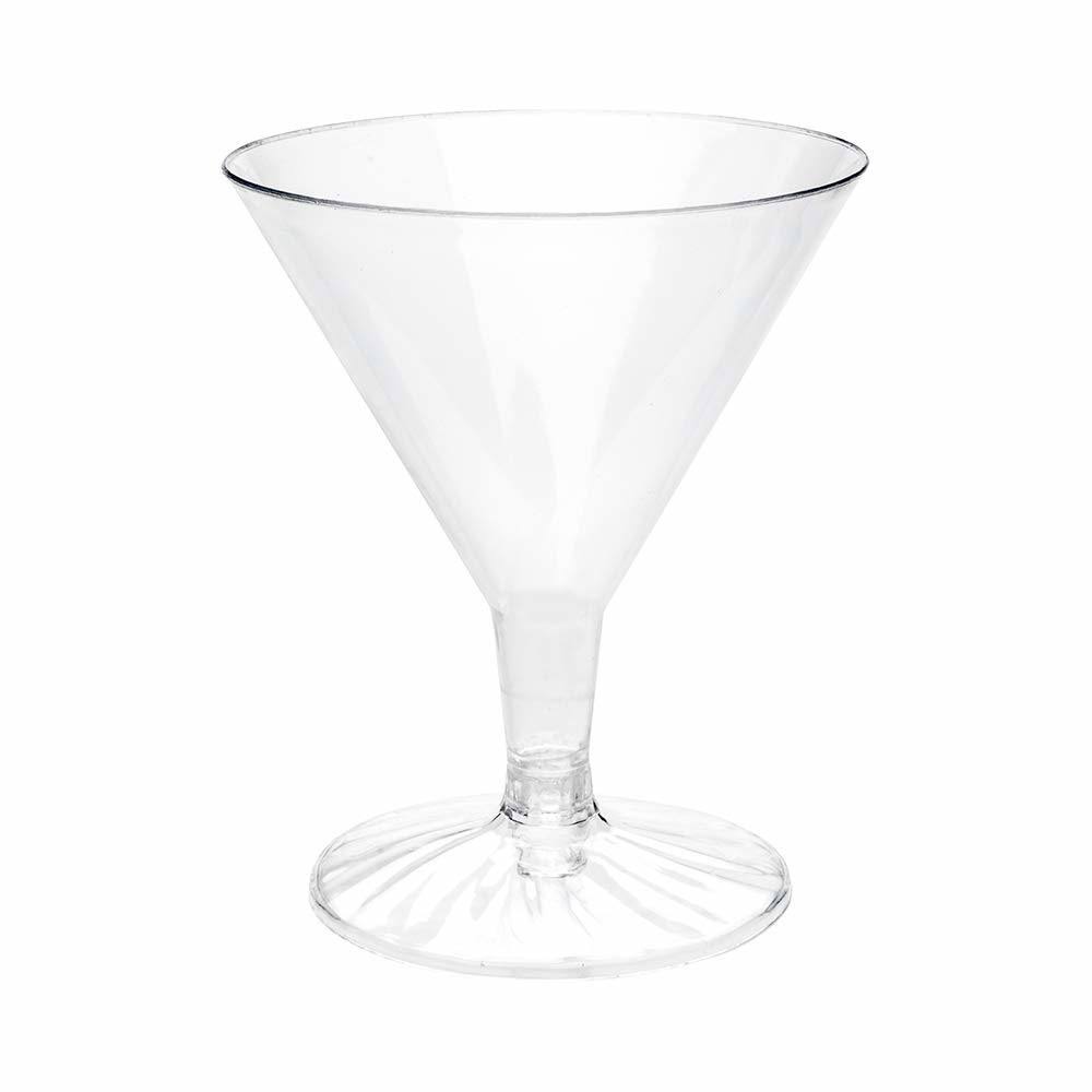 Crystal Clear Plastic Martini Glass 4.8 oz 100ct D416462