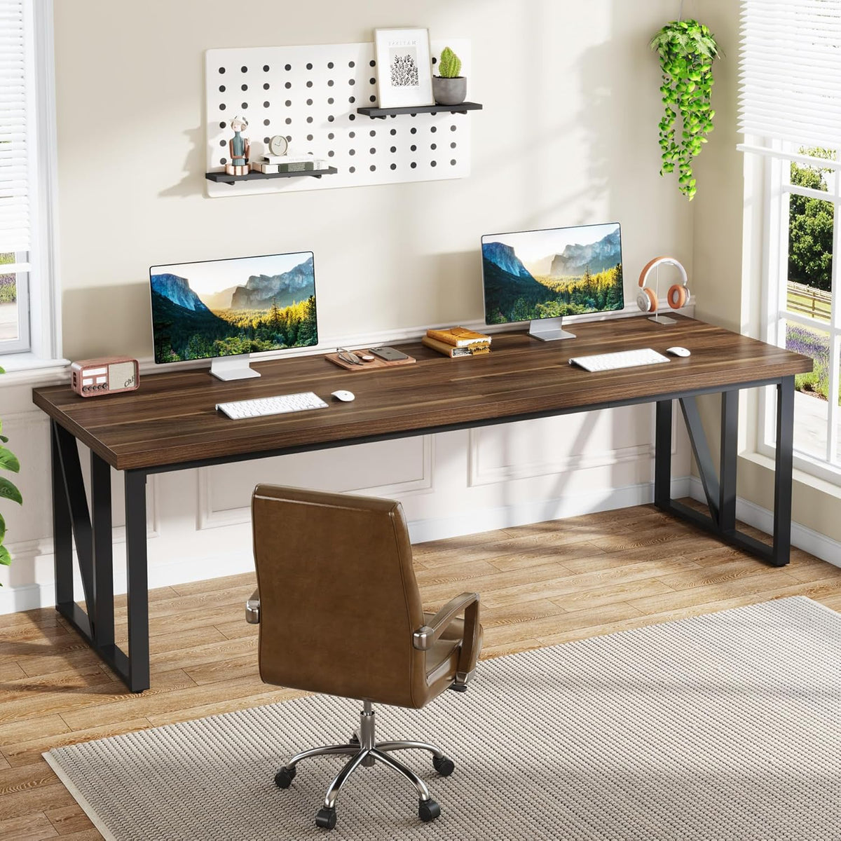 78.7 Inches Extra Long Double Wood Desk T35161