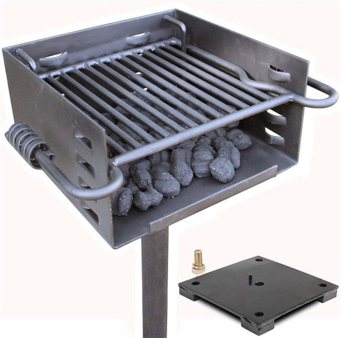 Single Post Park Style Charcoal Grill M909