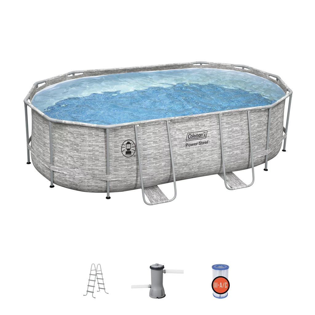 16' x 10' x 48" Oval Above Ground Pool Set T31955