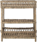 Natural Wicker 3 Tier Accent Table N523
