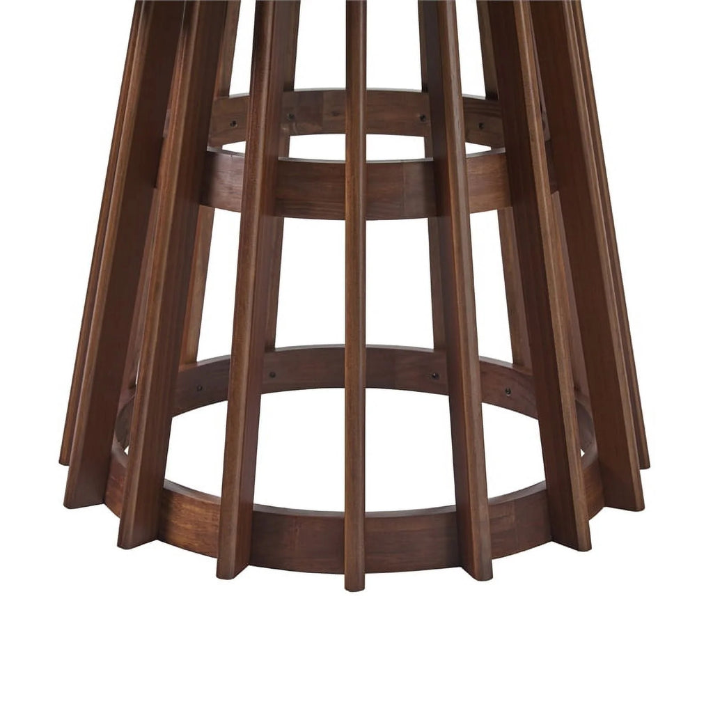 48" Mid-Century Round Wood Pedestal Dining Table H9676