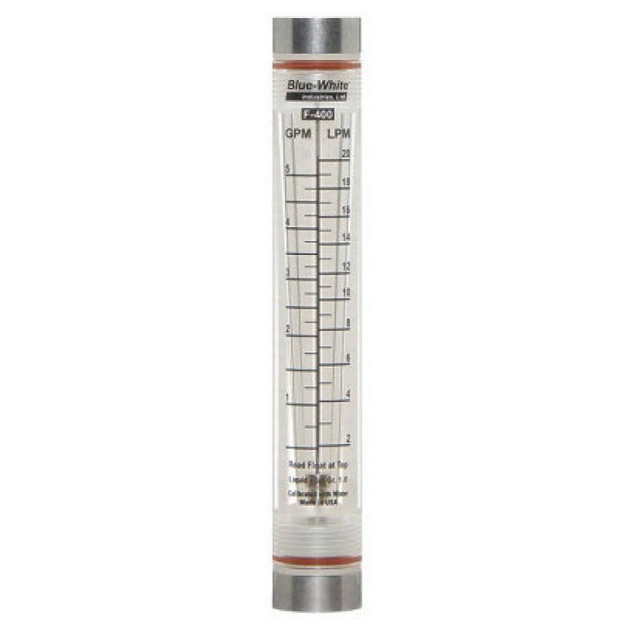 0.5" Acrylic Flow Meter 0.5 to 5 GPM K76383