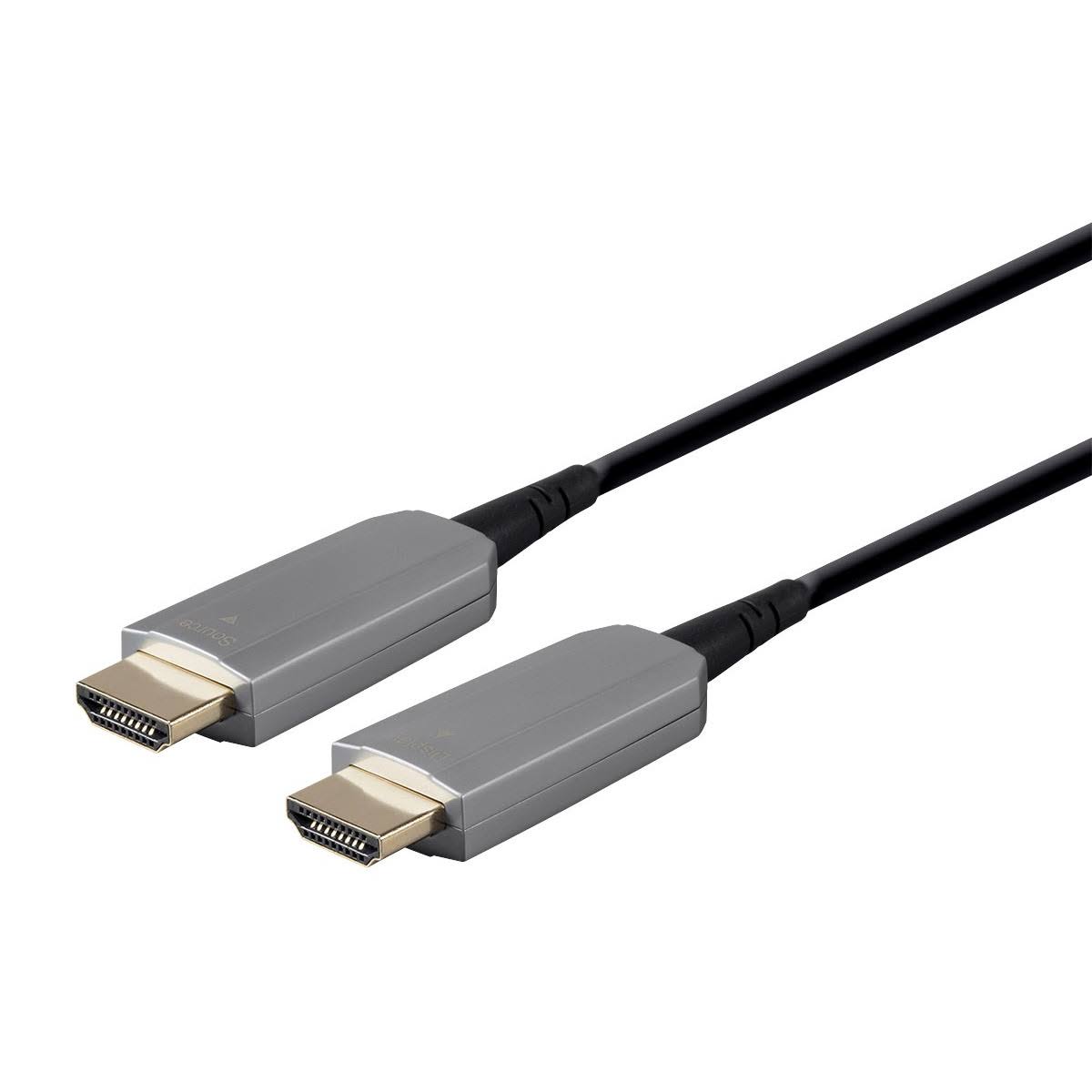 SlimRun AV HDR High Speed Cable 4K 60Hz 18Gbps Fiber Optic AOC 75ft Black D72858