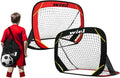 Red/Black Pop Up Soccer Goal Set with Carry Bag Y887