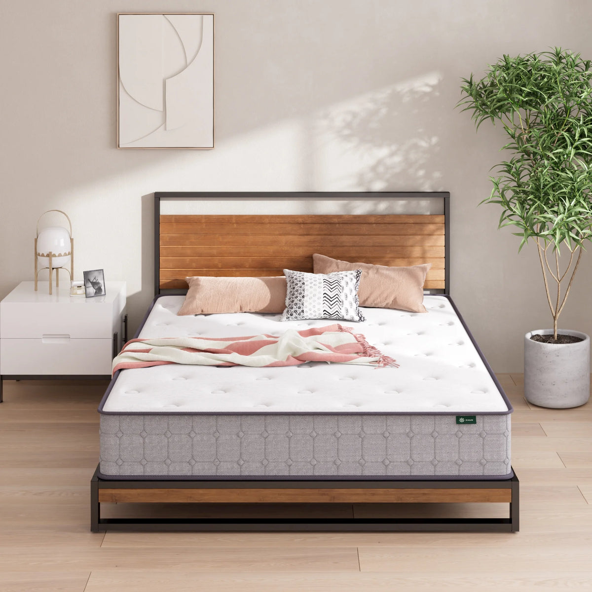 10 Hybrid Cooling Gel Memory Foam Pocket Spring Mattress W244
