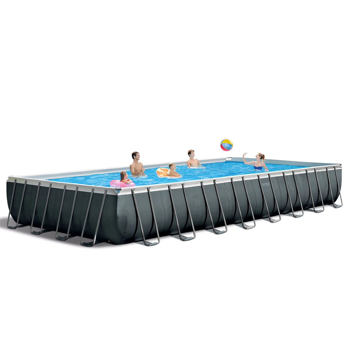 32' x 16' x 52 Rectangular Above Ground Pool Set with Filter Pump T7114