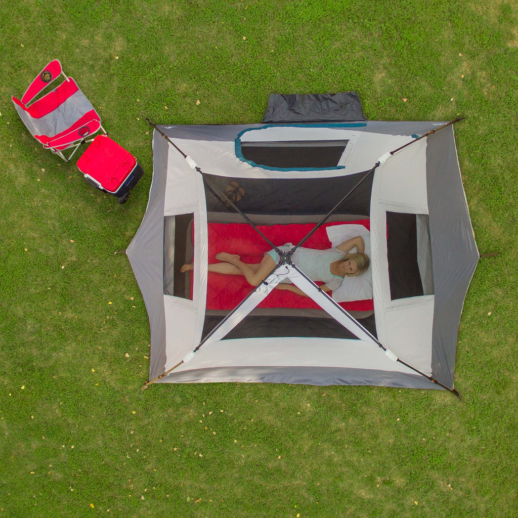 6-Person Instant Cabin Tent with LED Light Q566