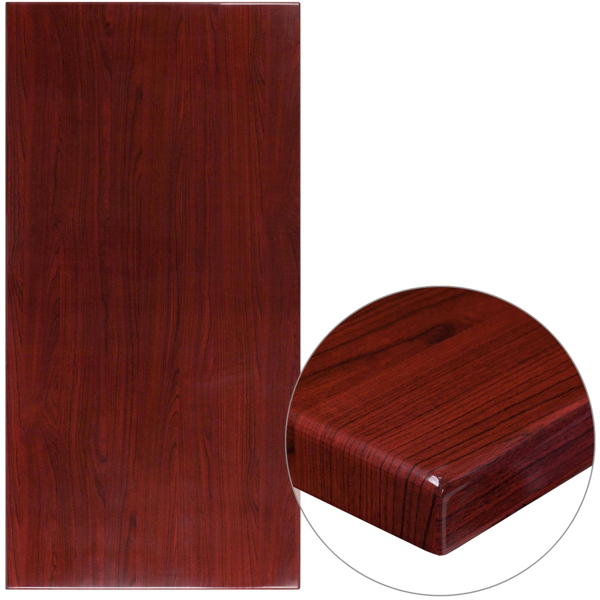 Rectangular Resin Mahogany Table Top K145257