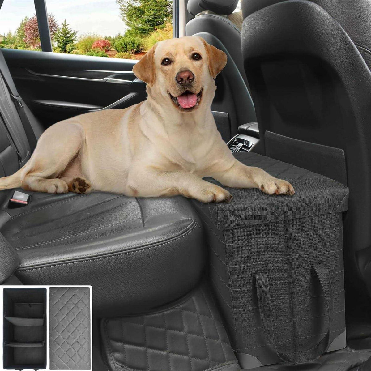 Car Back Seat Extender with Storage R4493