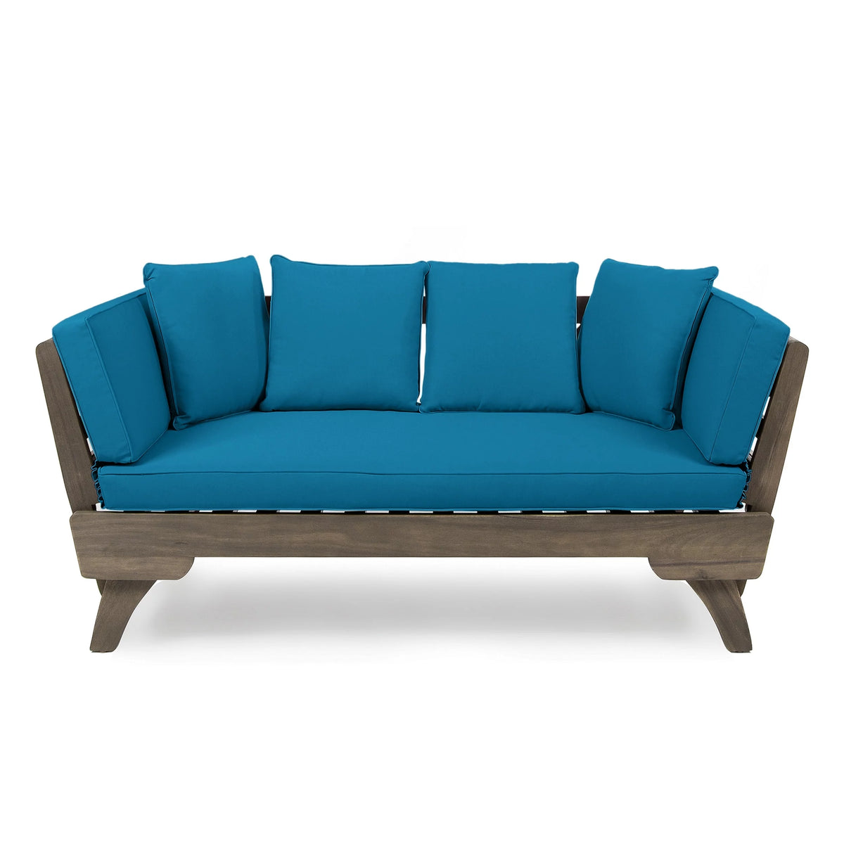 Dark Teal Outdoor Daybed with Cushions F53650