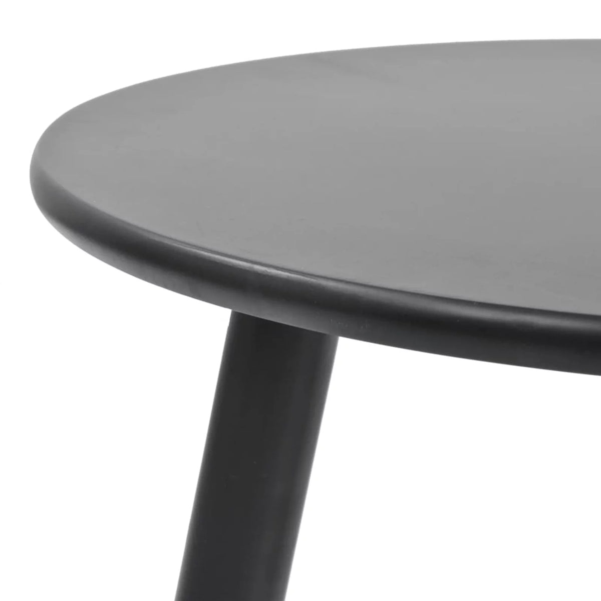 Set of 2 Black Round Side Table T7308
