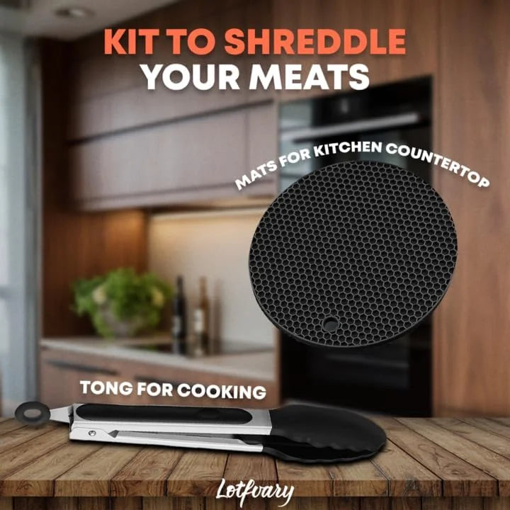 Chicken Shredder with Tong and Anti Slip Mat V3570