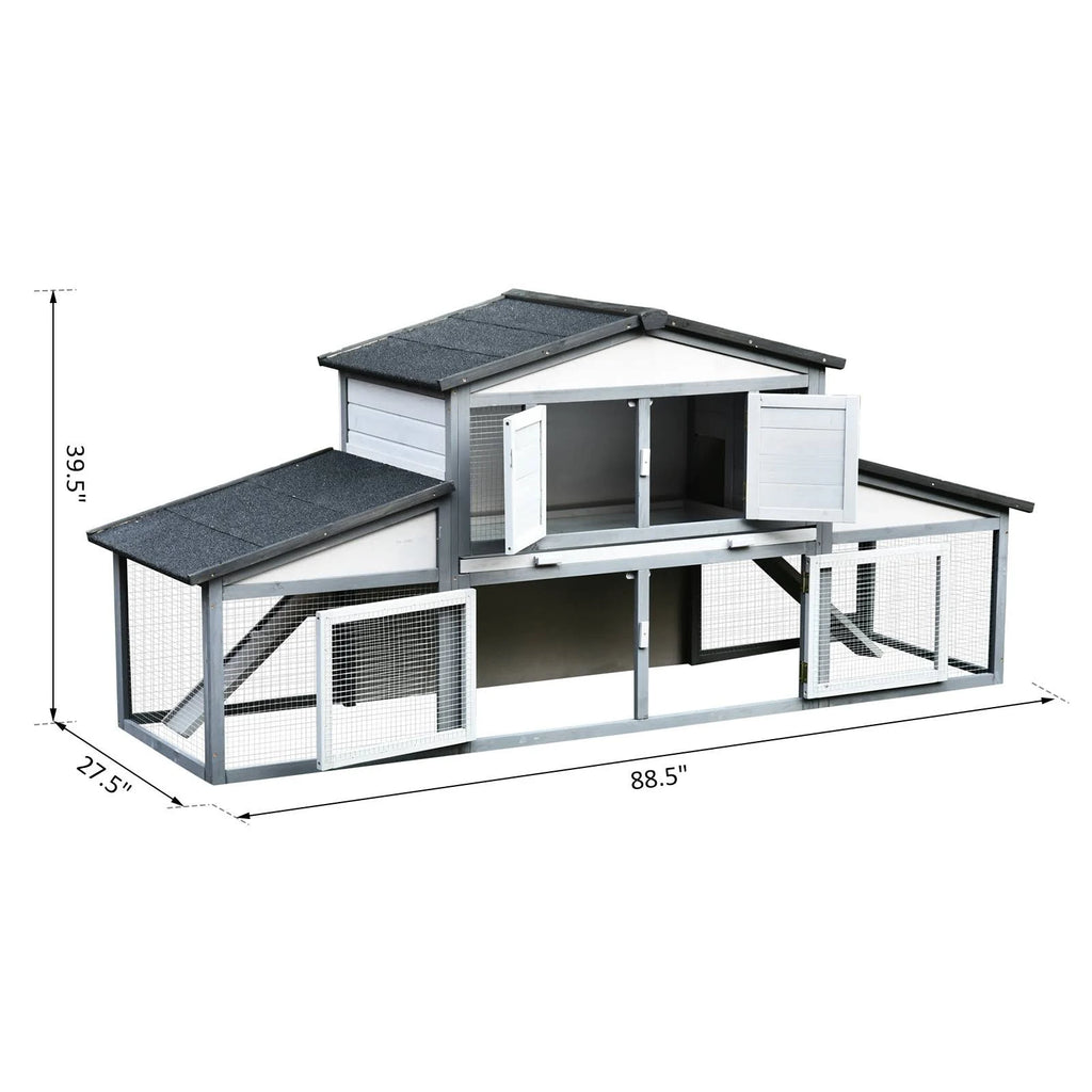 Wooden Chicken Coop with Nesting Box Z68877