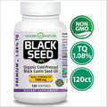 Black Seed Oil 1000mg 120 Softgel Capsules Cold-Pressed Nigella Sativa W119449