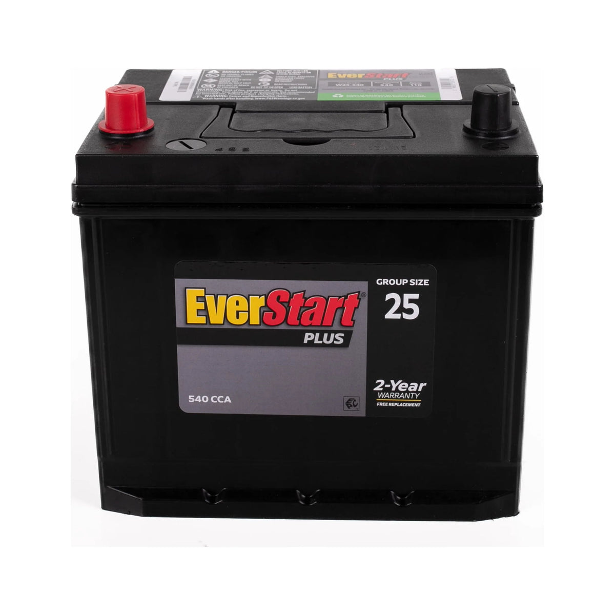 Lead Acid Automotive Battery Group Size 25 12 Volt 550 CCA K841386