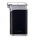 Soft Flame Lighter Black & Chrome Q15242