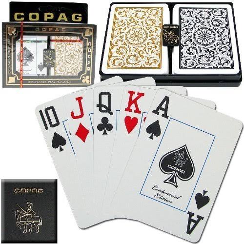 Black and Gold Jumbo Index Playing Card Set B268