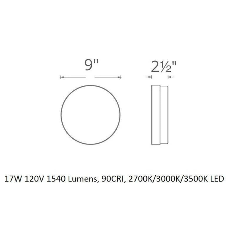 Titanium LED Flush Mount C689