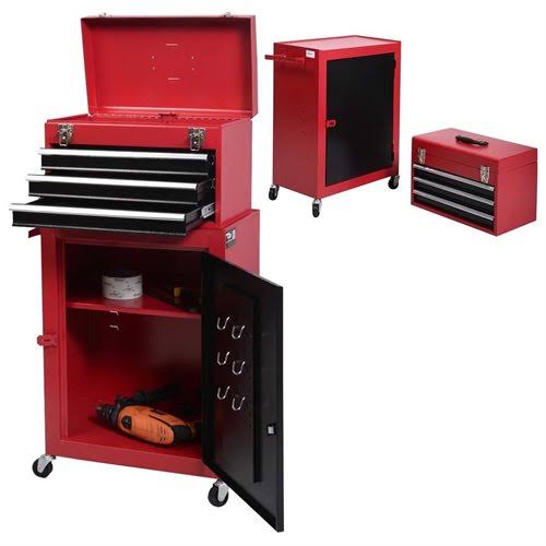 2pc Rolling Garage Toolbox Organizer F740007