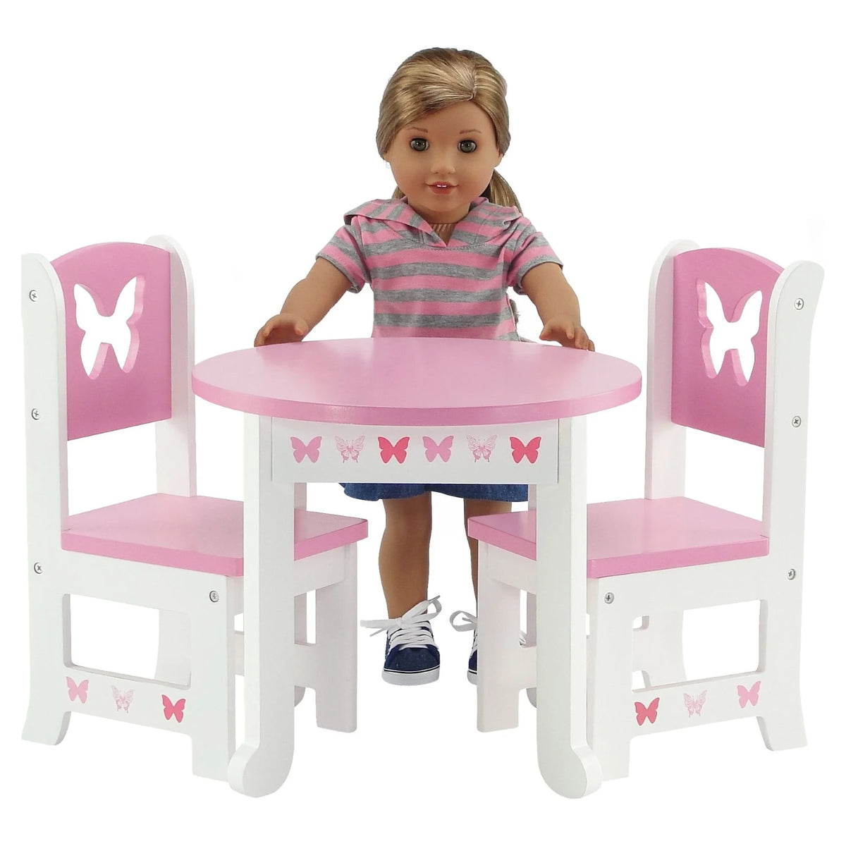 18 Inch Doll Table and 4 Chairs Kitchen Furniture Set Q34650