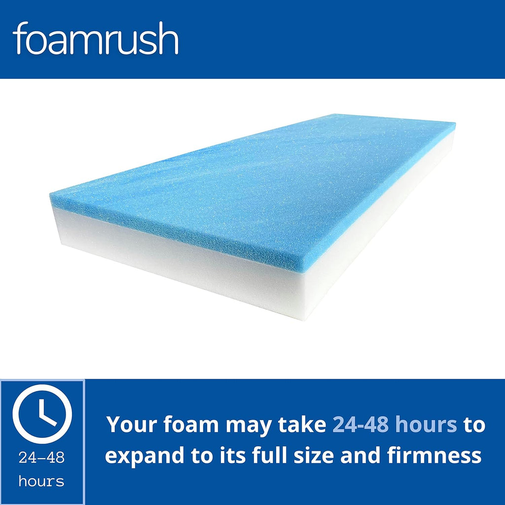18" x 82" Cool Gel Memory Foam Bench Cushion Replacement Q731017