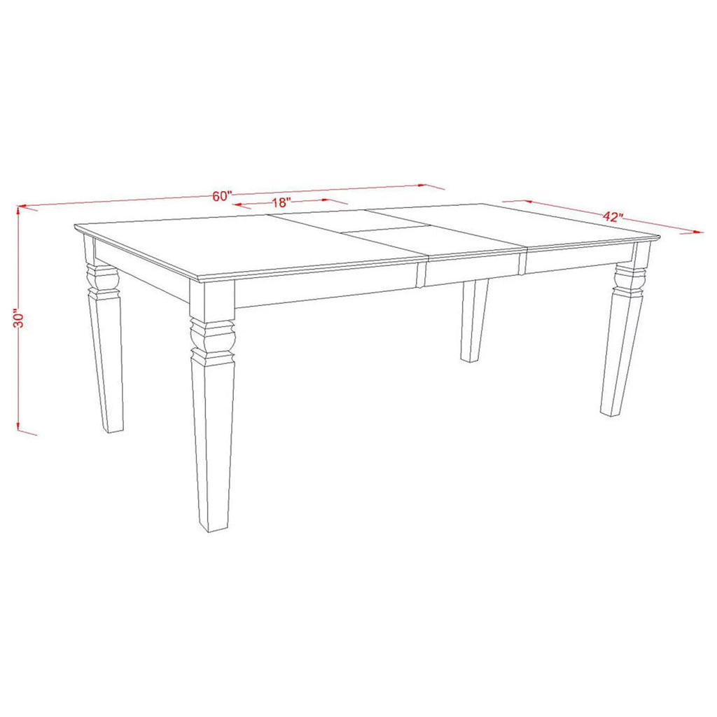 5 Piece Wood Dining Room Set Q7582