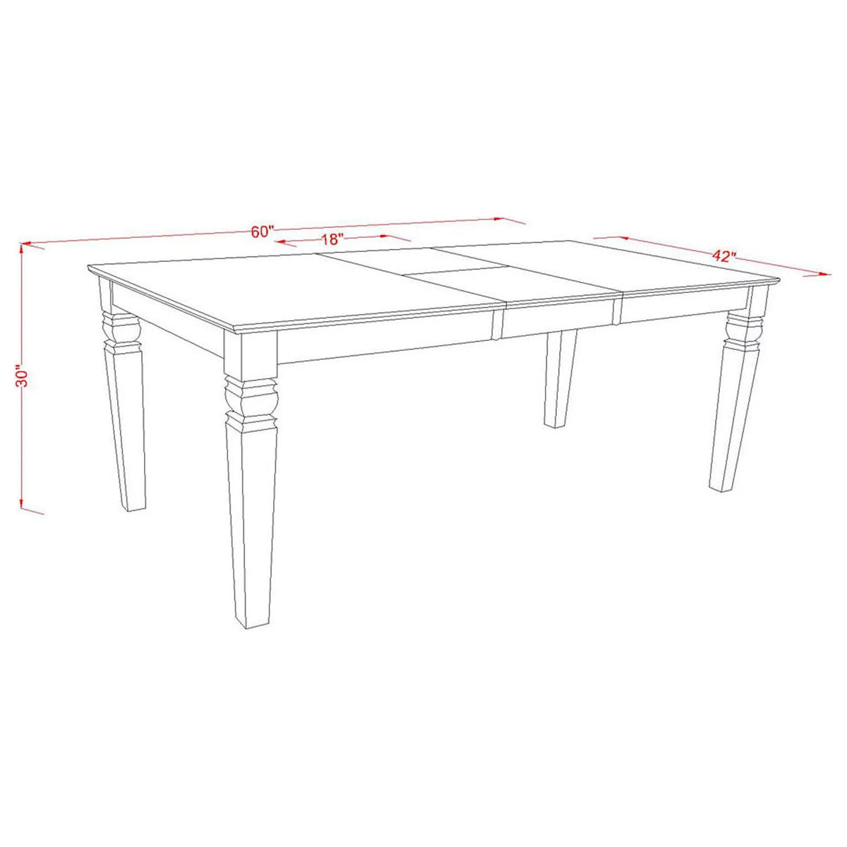 5 Piece Wood Dining Room Set Q7582