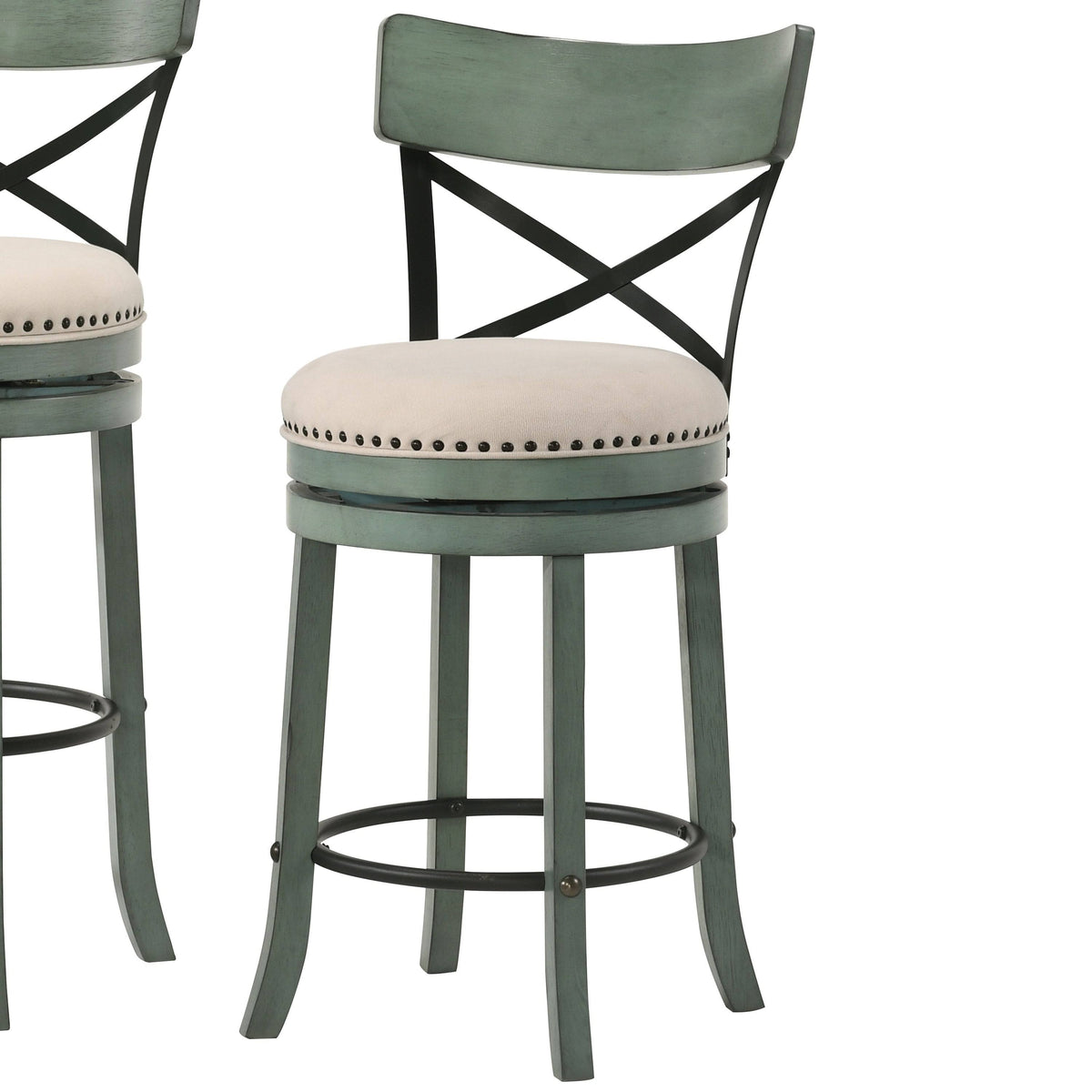 Set of 2 Swivel Barstools Q137331