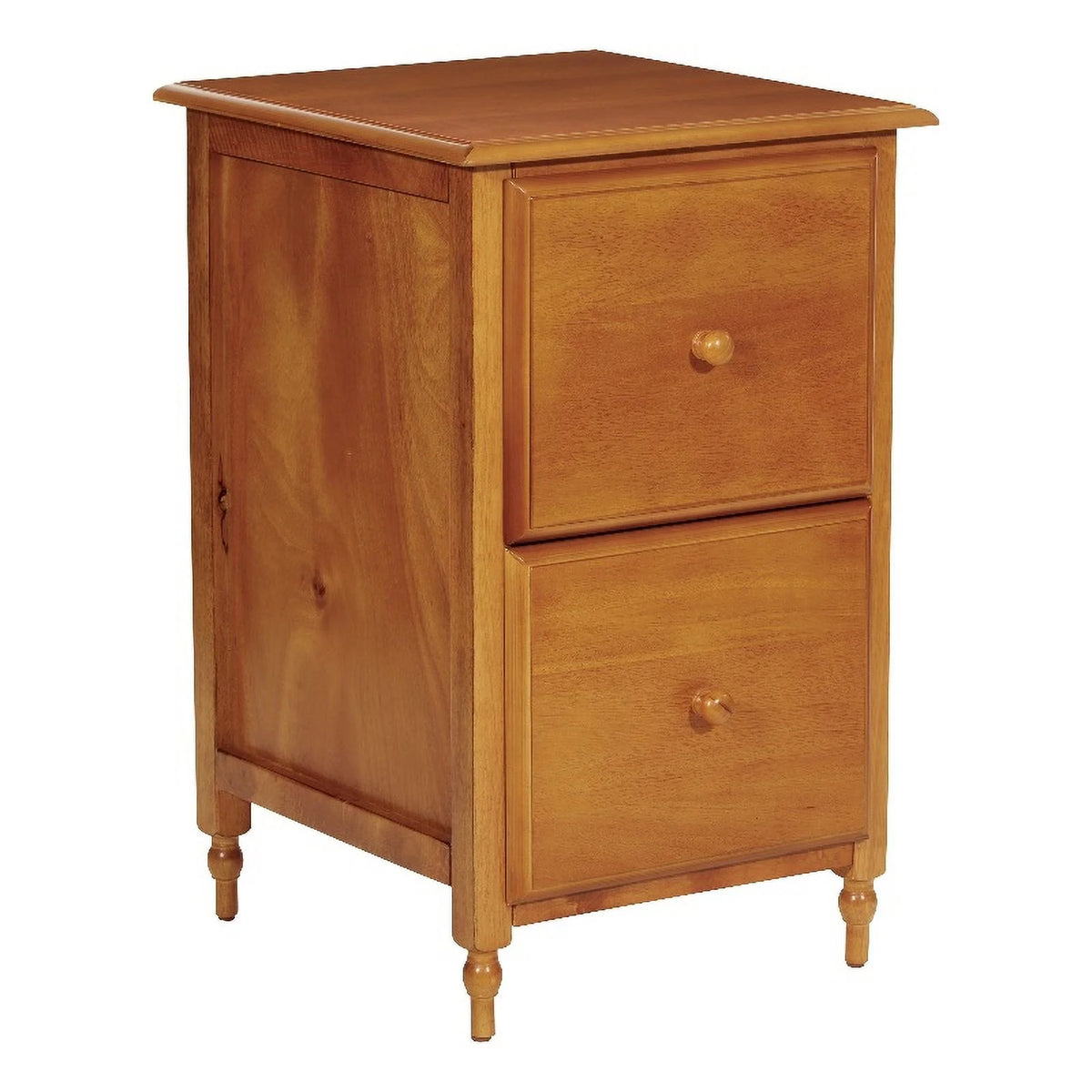2 Drawer Wood File Cabinet in Antique Cherry B228263