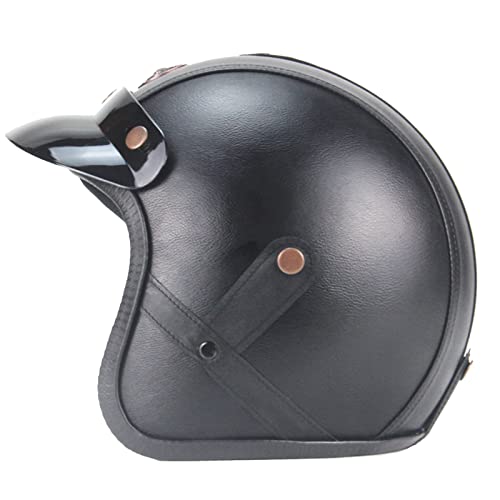 3/4 Open Face Motorcycle Helmet with Removable Lining S58294