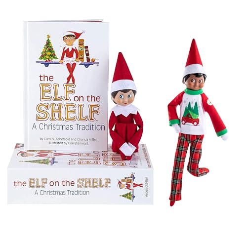 Blue Eyed Girl Scout Elf Box Set with Tree Farm PJs Accessory P5369