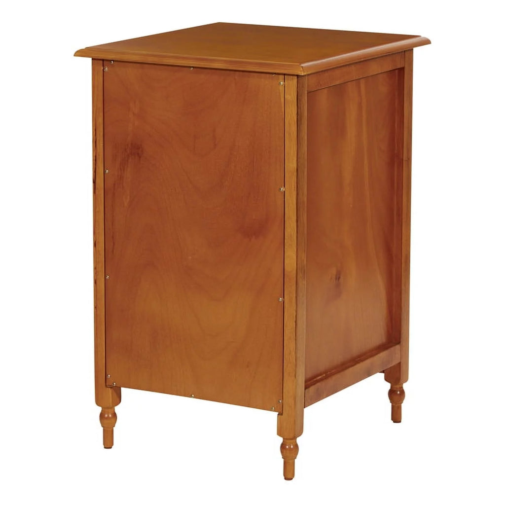 2 Drawer Wood File Cabinet in Antique Cherry B228263