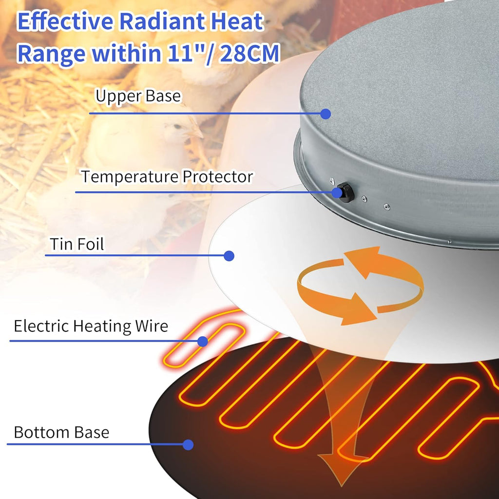 Heated Base Chicken Water Heater 125 Watts H47501