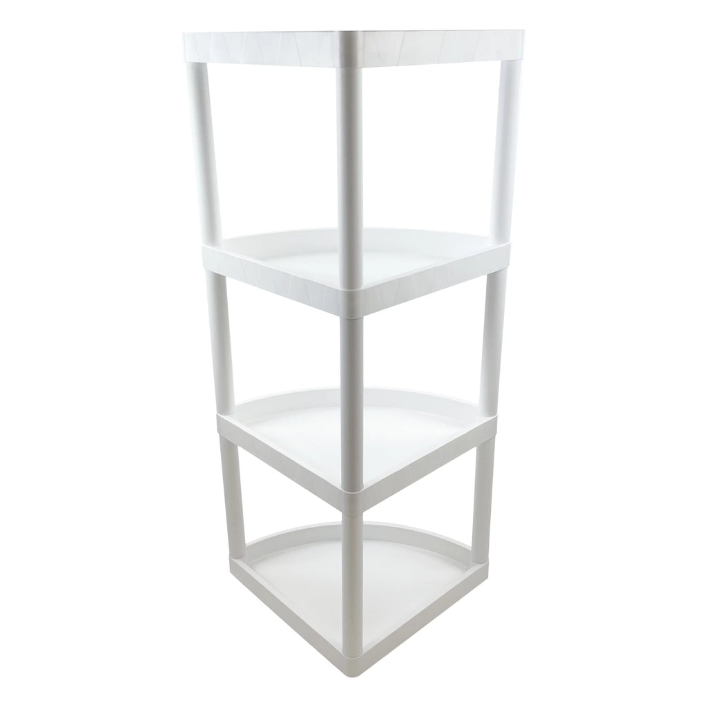 4 Tier Plastic Corner Shelf I1598