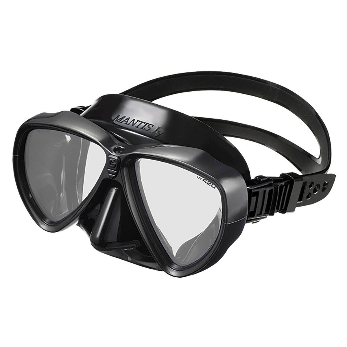 Black Silicone Mask with Black Chrome Frame N776