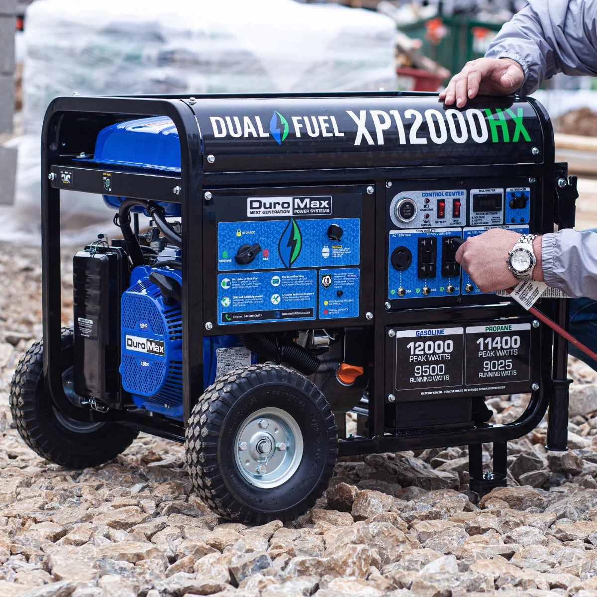 Portable Dual Fuel Generator with CO Alert 12,000 Watt P92980
